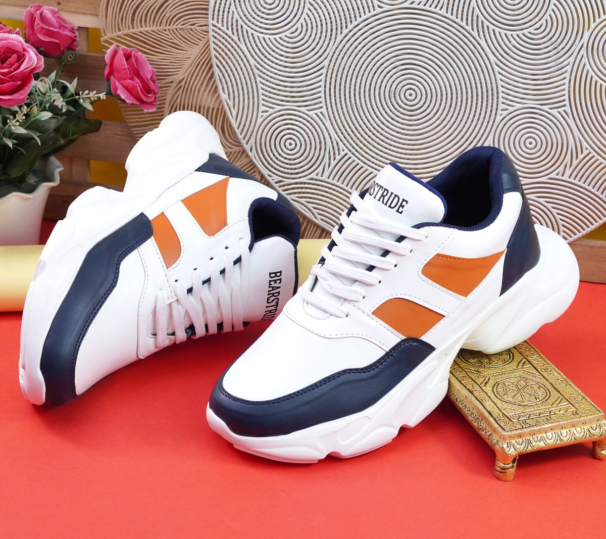 Bearstride Men’s Chunky Sneakers – Bold, Lightweight & Comfortable Shoes | Stylish Casual & Gym Wear | Durable Running & Walking Shoes