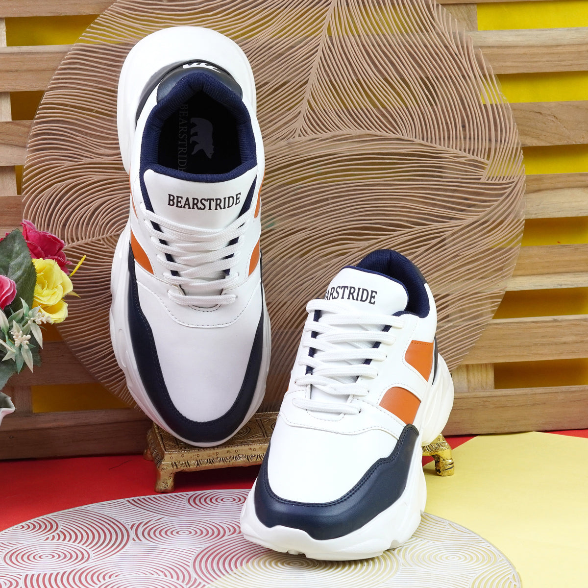 Bearstride Men’s Chunky Sneakers – Bold, Lightweight & Comfortable Shoes | Stylish Casual & Gym Wear | Durable Running & Walking Shoes